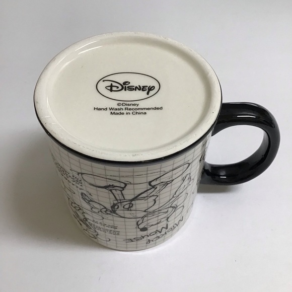Disney Mickey Mouse Sketch Coffee Mug Cartoon Jumbo Tea Cup Big 16 oz Vintage - Picture 14 of 15